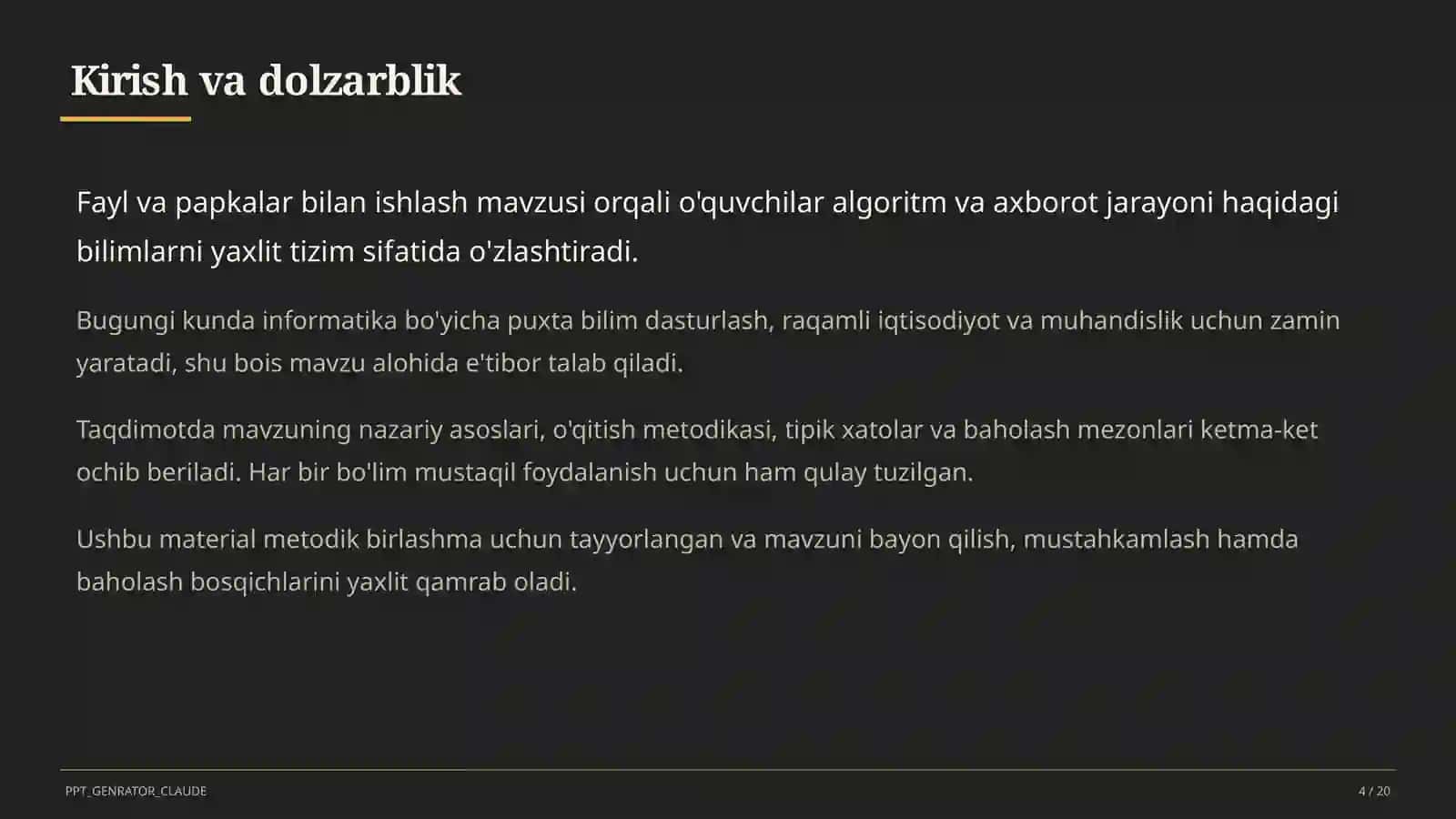 Fayl va papkalar bilan ishlash (5-sinf) 4