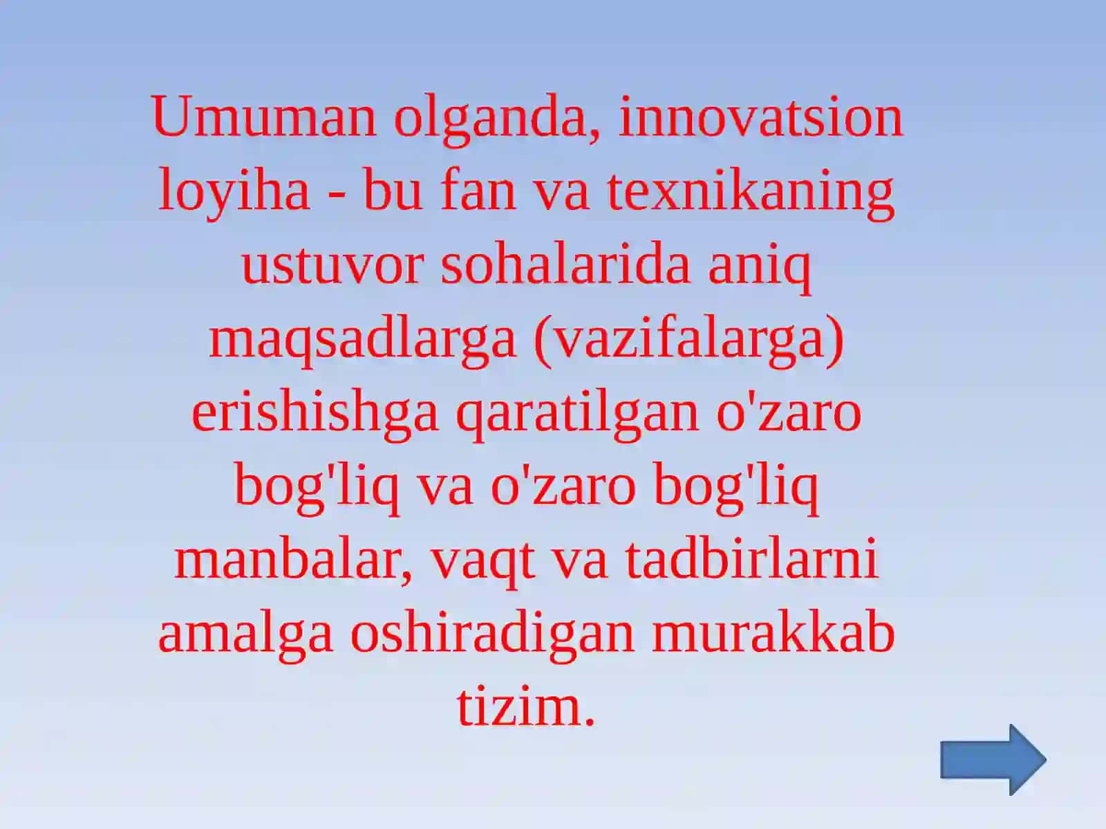 Innovatsion loyihalarni amalga oshirish 4