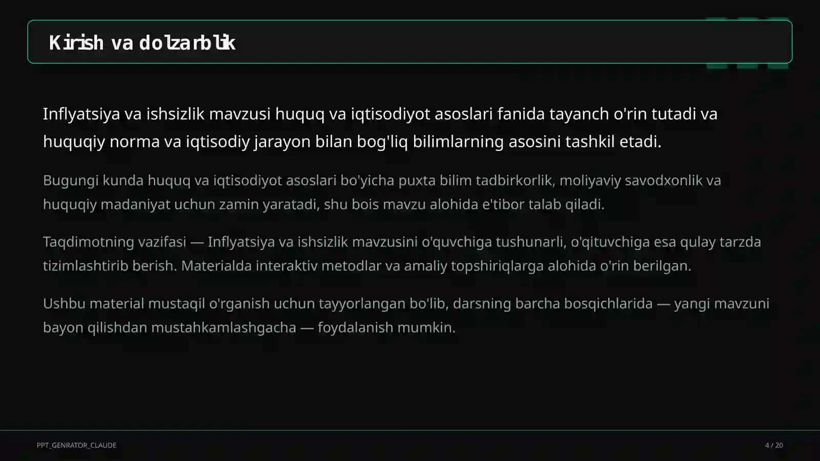 Huquq va iqtisodiyot asoslari (9–11) 4