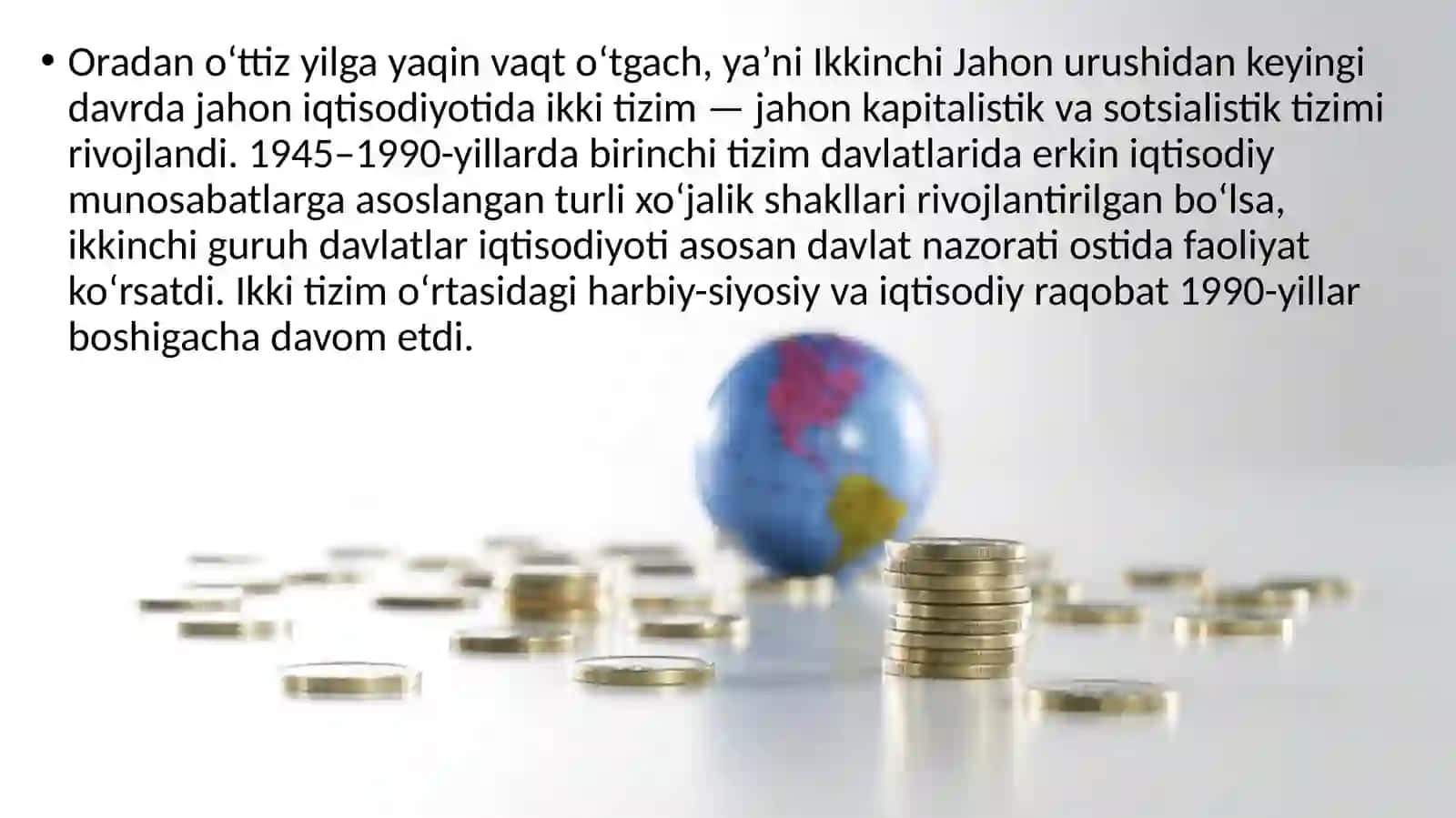 Jahon  iqtisodiyoti  markazlari  va  xalqaro  integratsiya jarayonlari 4