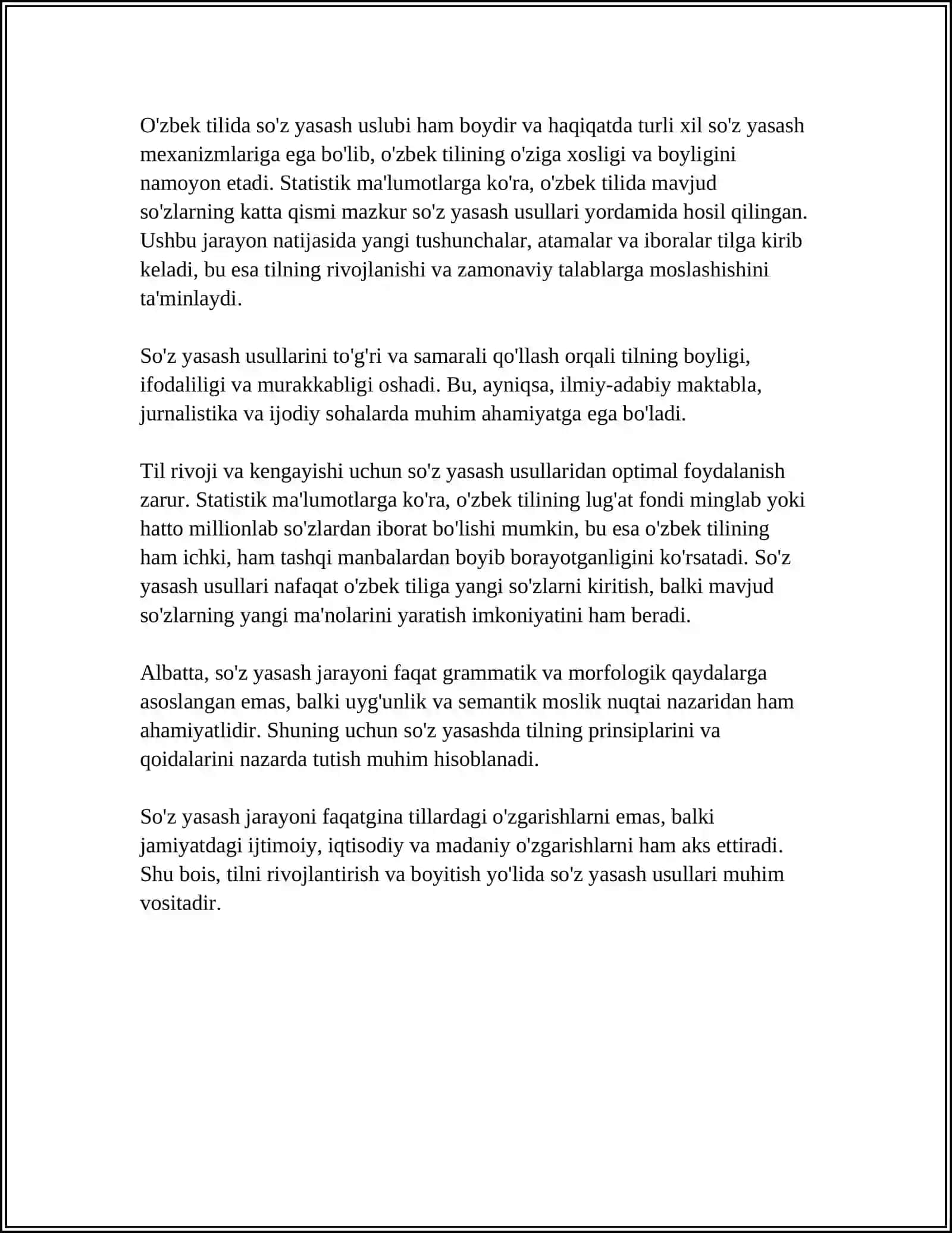 WORD FORMATION 4
