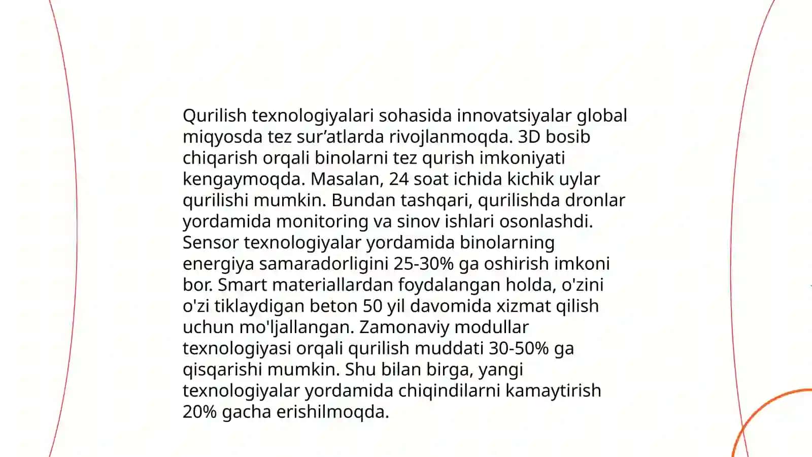 Qurilish-milliy iqtisodiyotning muhim tarmog'i 4