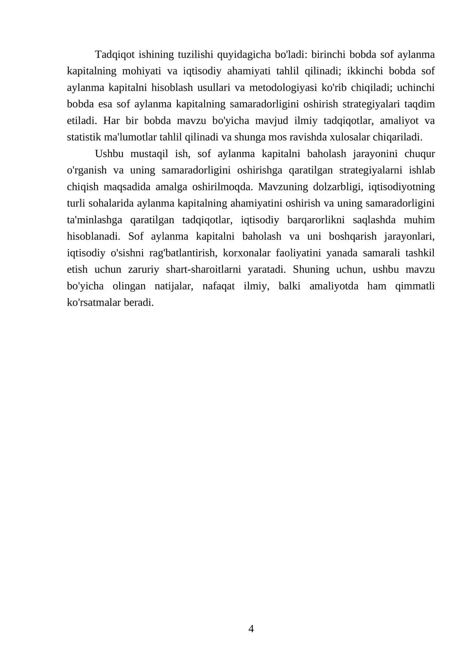 Sof aylanma kapitalni baxolash 4