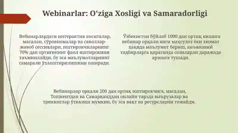 VideoKonferensiya: Asosiy Xususiyatlari va Imkoniyatlari 4