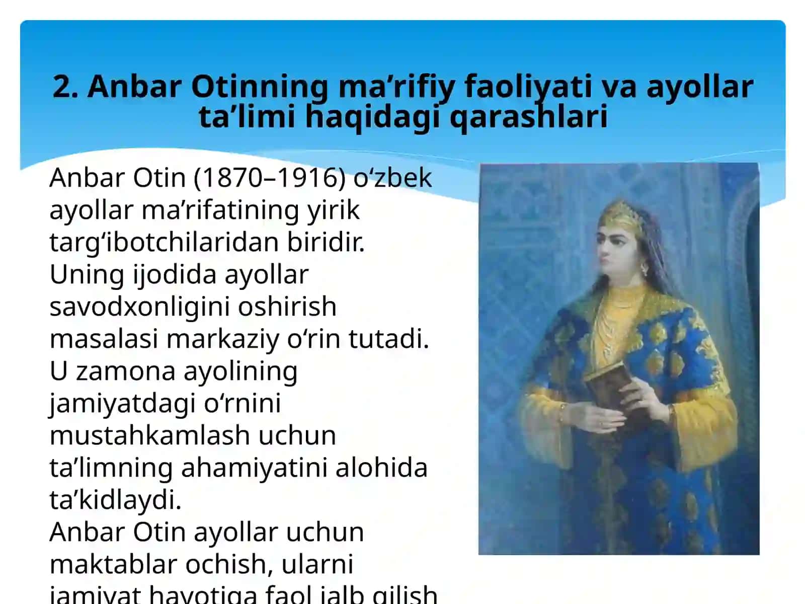 XIX asrning ikkinchi yarmi va XX asr boshlarida ta'lim va pedagogik fikrlar 4