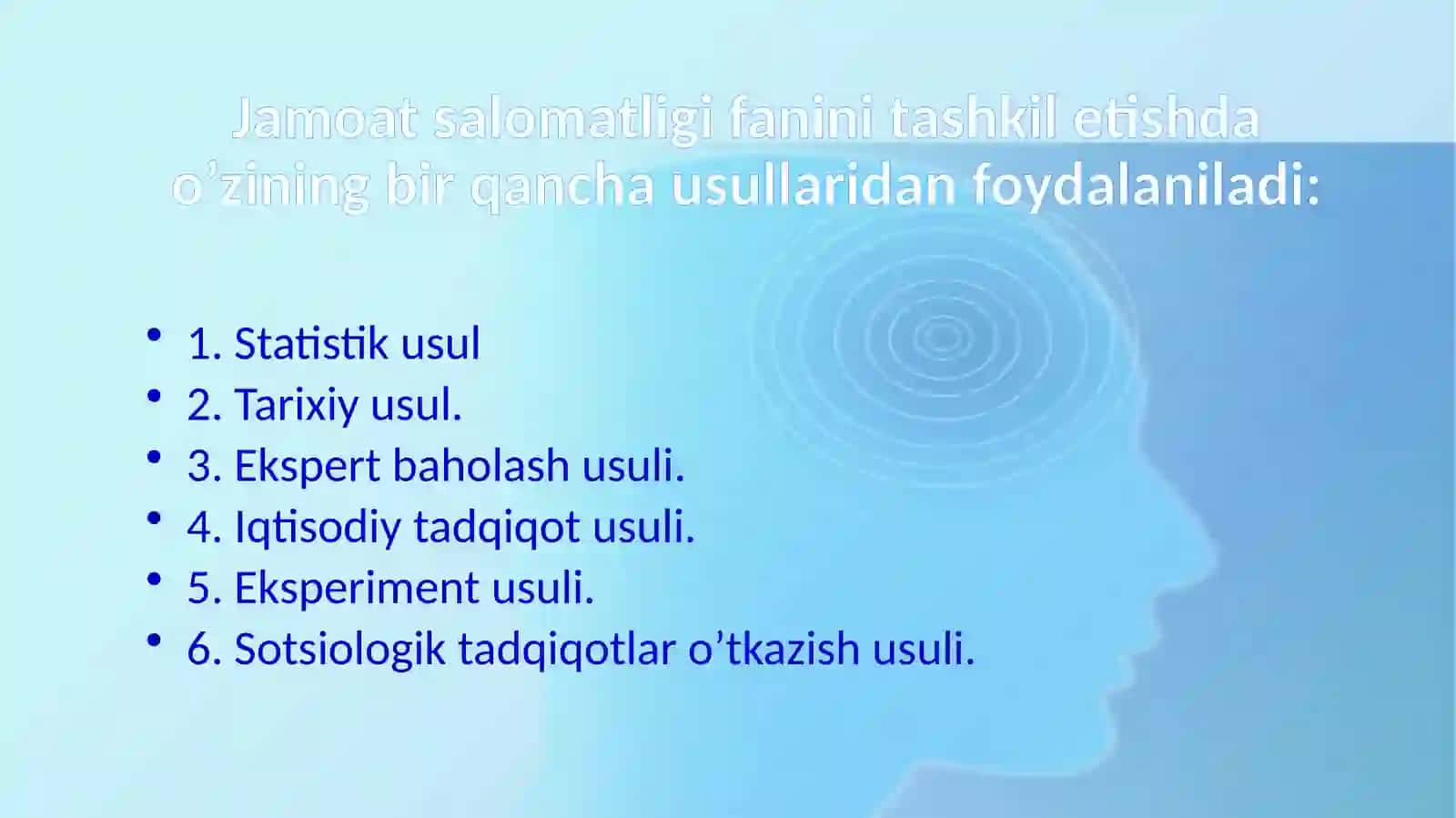 Jamoatsalomatligi va sog’liqni saqlashni tashkil etish 4
