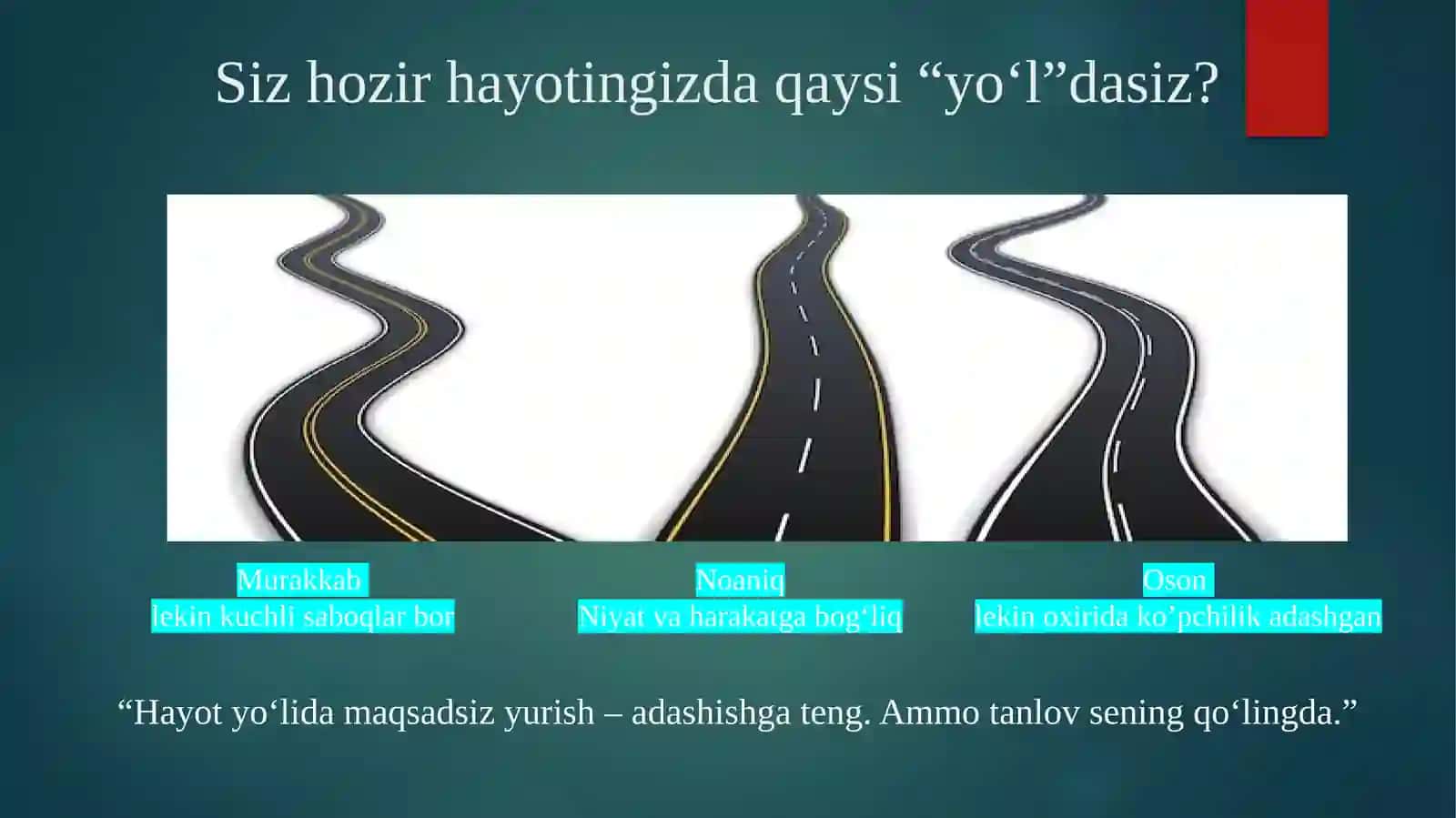 Shaxsiy va kasbiy rivojlanish  maqsad va rejalarni belgilash 4