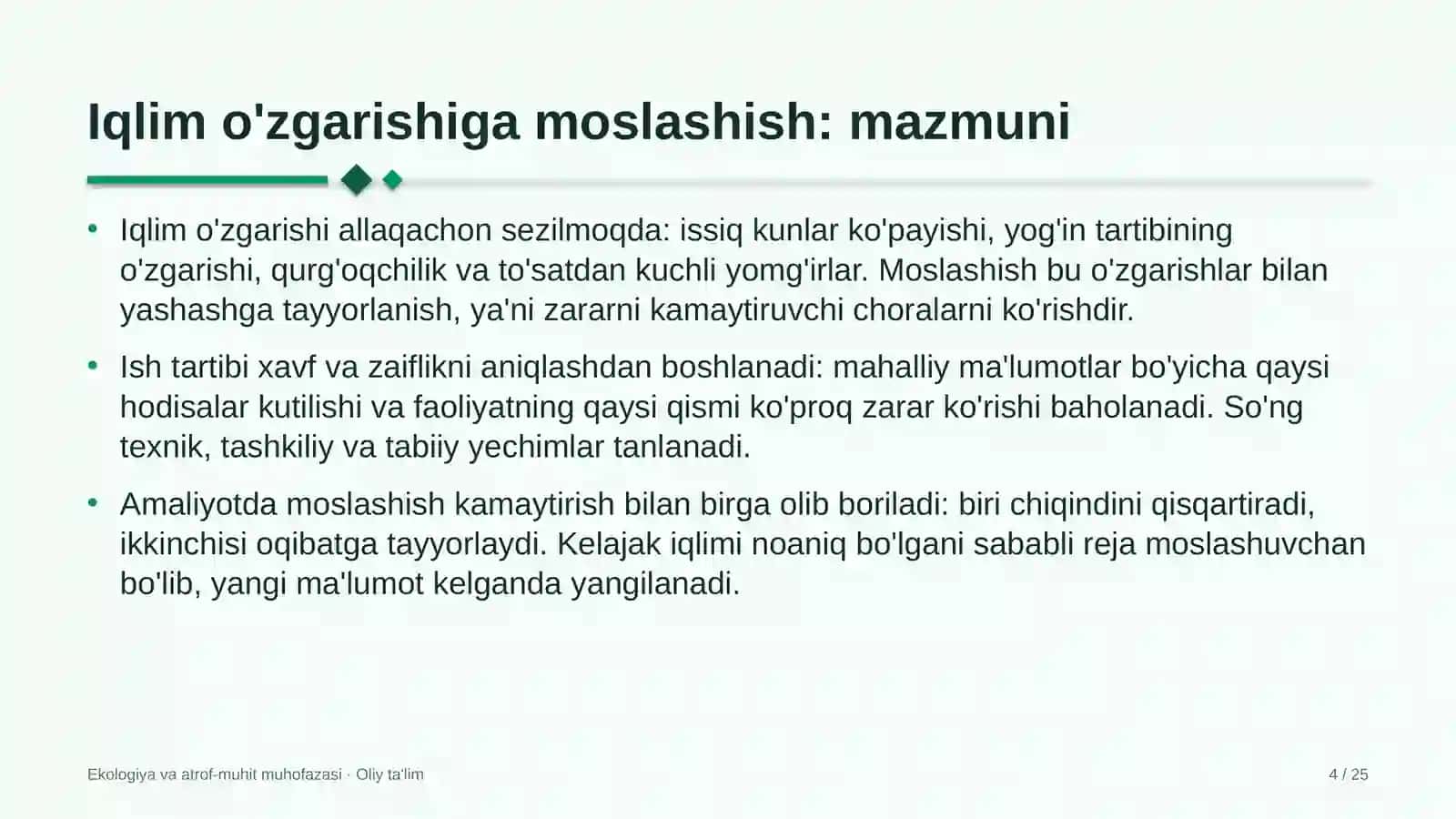 erkin iqtisodiy zonalarda iqlim o'zgarishiga moslashish 4546 4