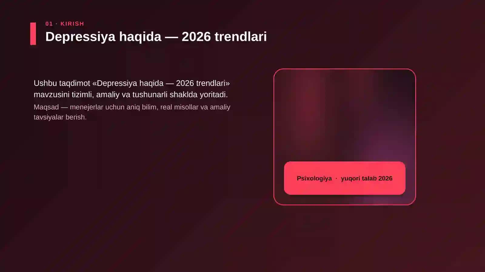 Depressiya haqida — 2026 trendlari 4
