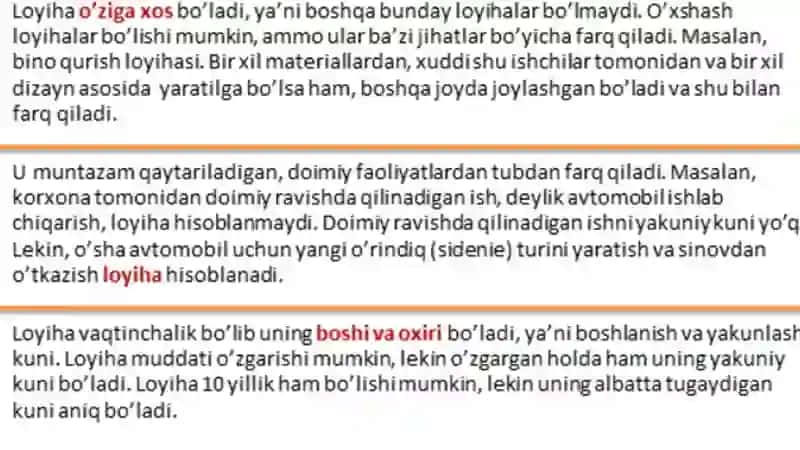 LOYIHA USTAVINI ISHLAB CHIQISH 4