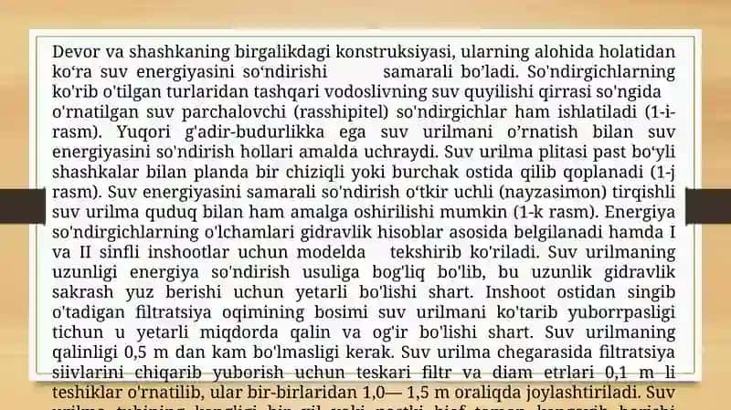 Yopiq rostlovchi inshootlarning bo ‘ylama va ko ‘ndalang qirqimlari 4