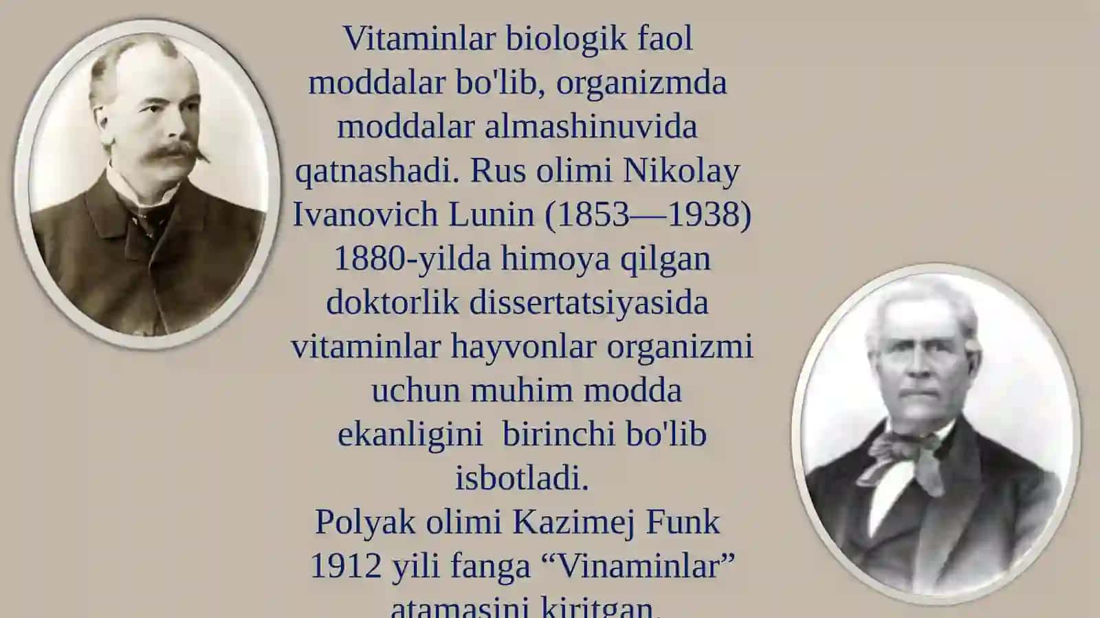 8-sinf Biologiya fanidan Vitaminlar mavzusida dars ishlanma 4