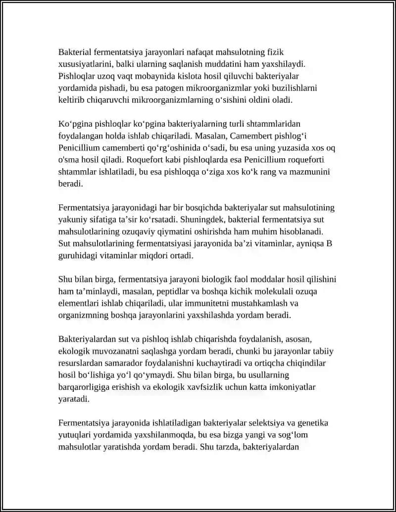 BAKTERIYALARDAN SANOATDA VA QISHLOQ XÒJALIGIDA FOYDALANISH 4