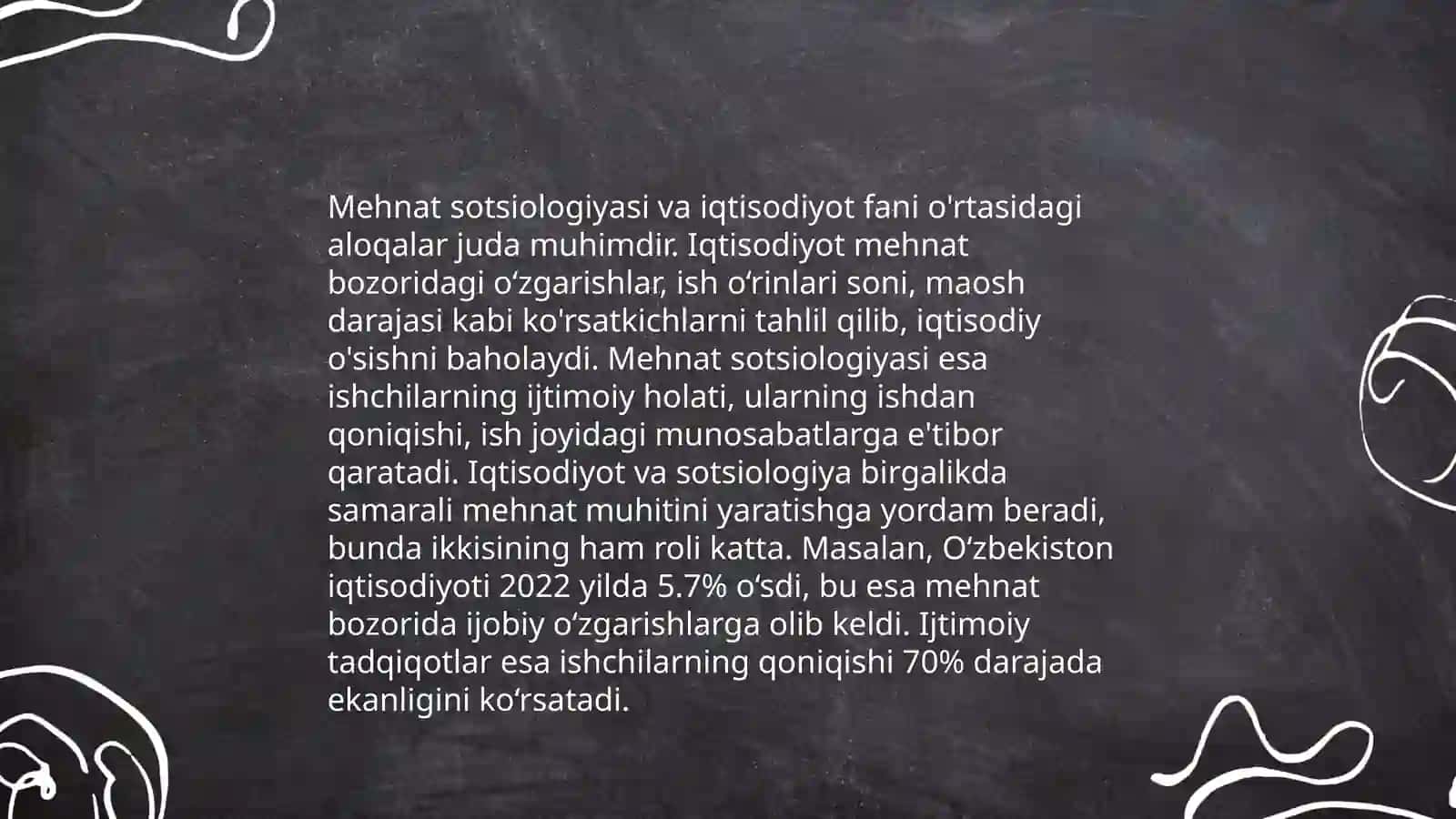 Mehnat va bandlik sotsiologiyasining boshqa fanlar bilan aloqasi 4