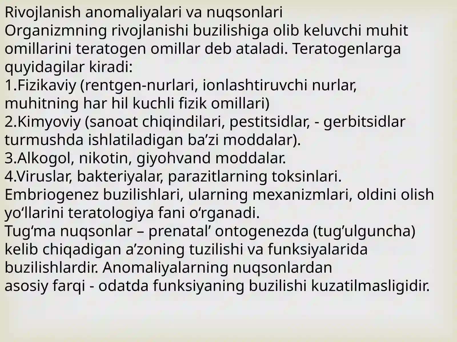 Odam embriogenezining qaltis davrlari 4