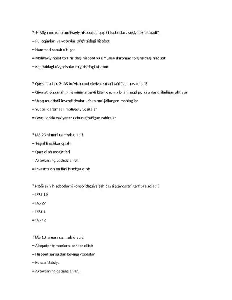 IFRS (IAS) standartlari 4