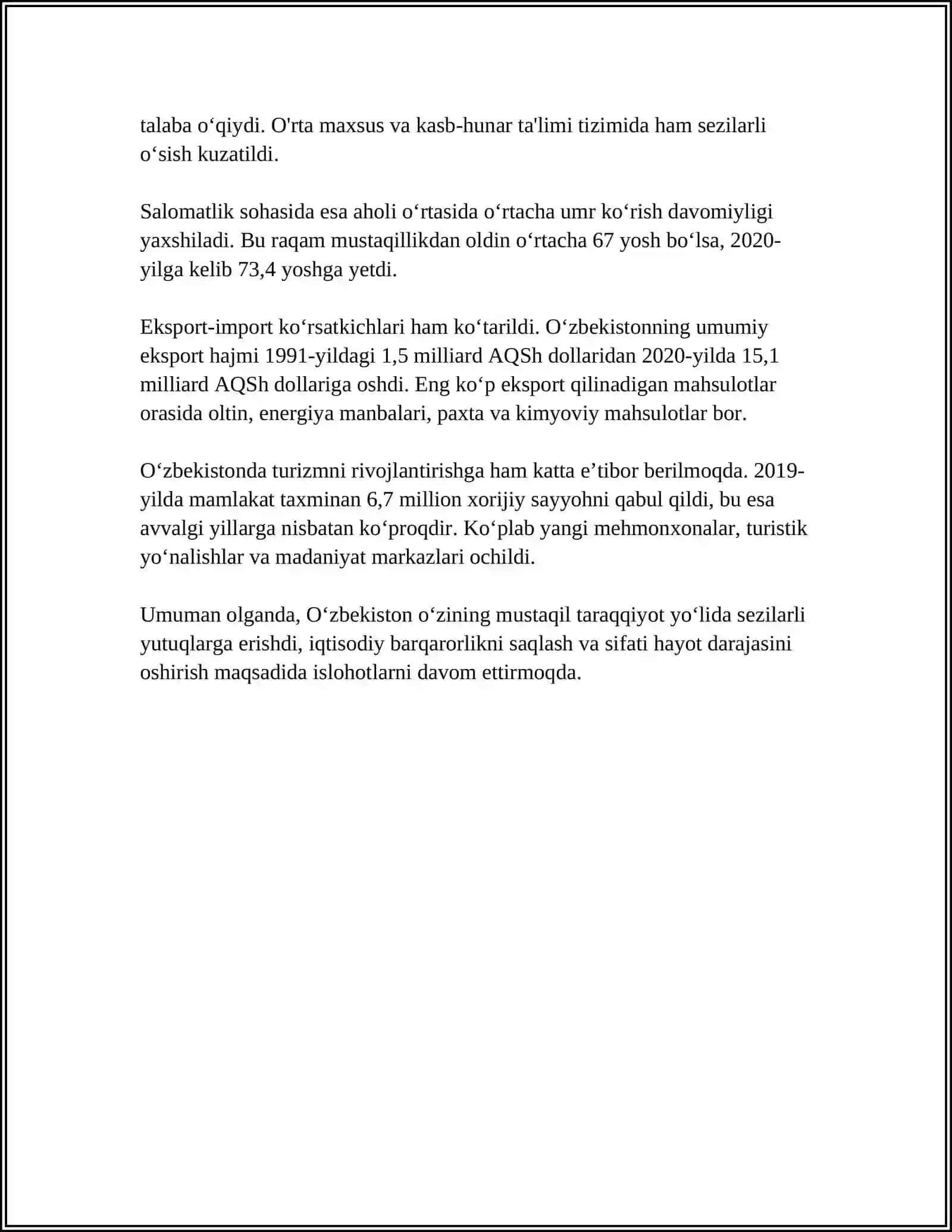 ISLOM ABDUG'ANIYEVICH KARIMOVNING O'ZBEK MODULI TARAQQIYOT STRATEGIYASI 4