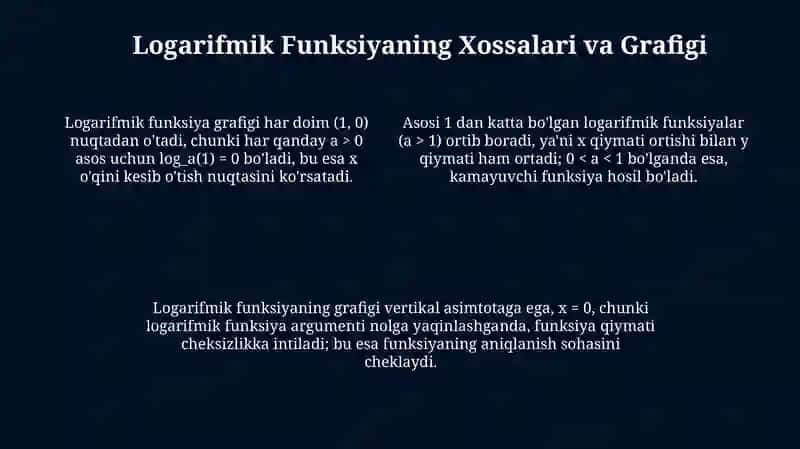 Logarifmik funksiyalar 4