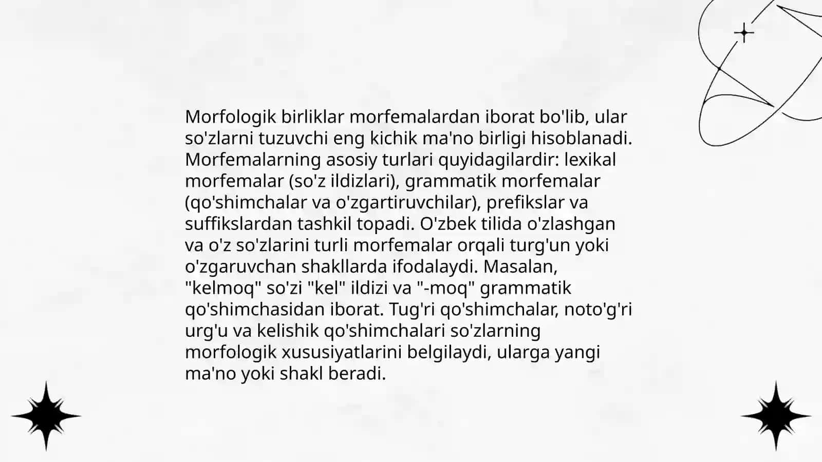 O'zbek tilidan grammatik shakllar 4