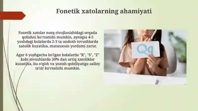 Maktabgacha tarbiya yoshidagi bolalar nutqida odatiy fonetik xatolar 4