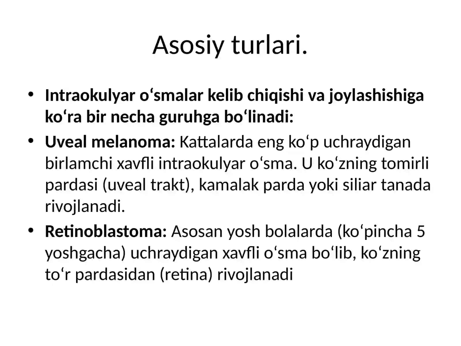 introkulyar o'smalar 4