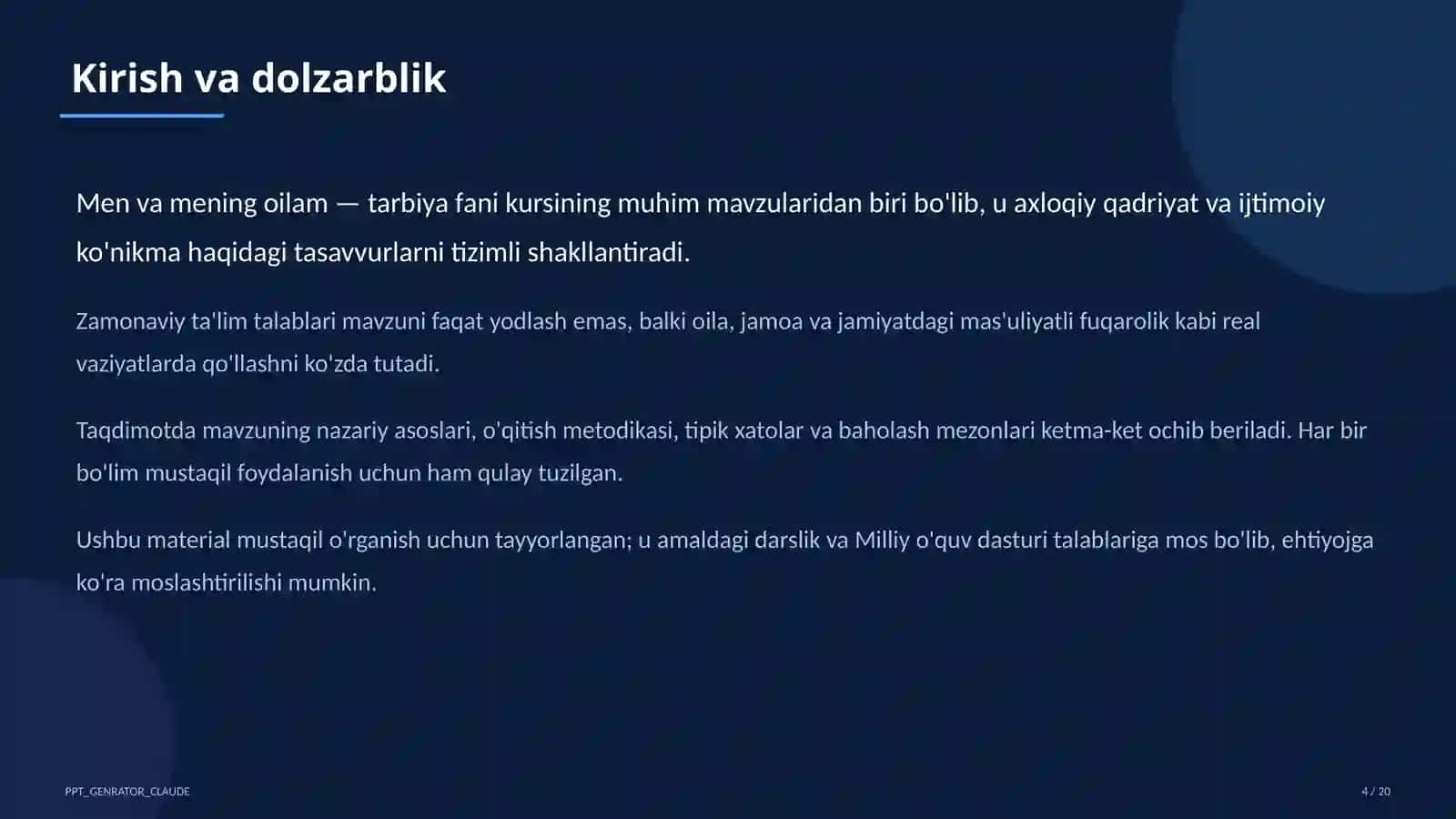 Men va mening oilam (1-sinf) 4