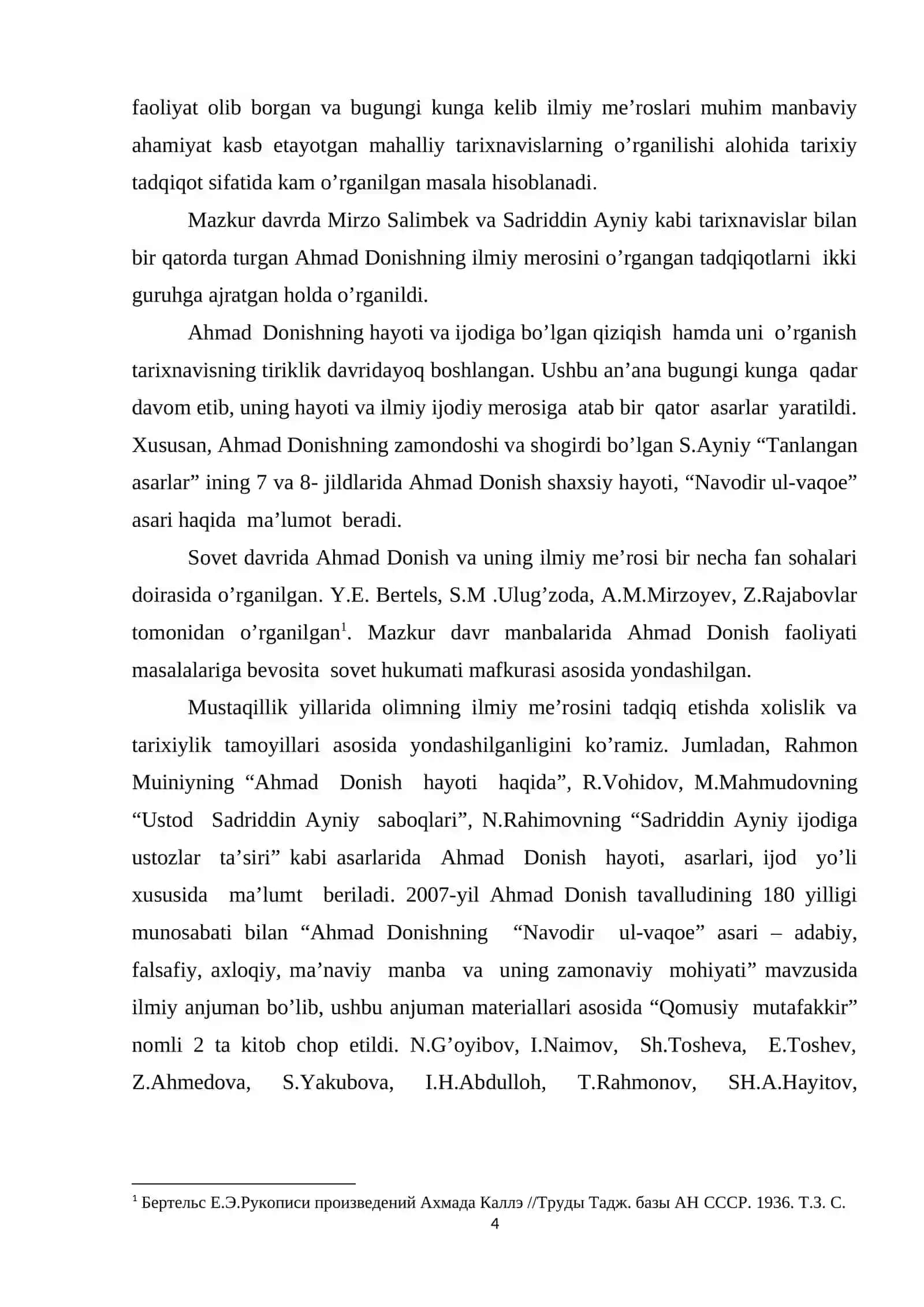 Ahmad Donish asarlarida Buxoroning qo’shni davlatlar bilan aloqalari 4