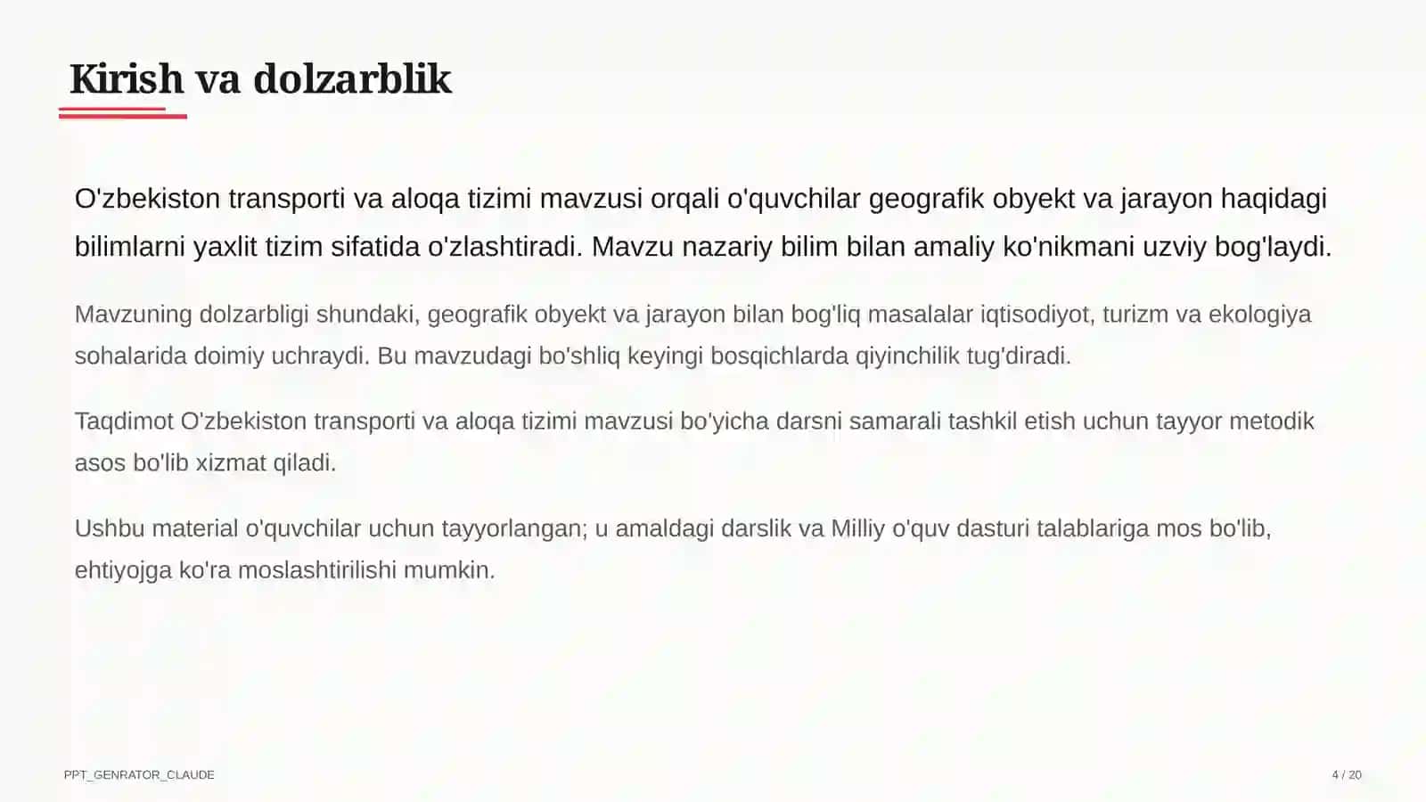 Geografiya (5–11) — o'quvchilar uchun 4
