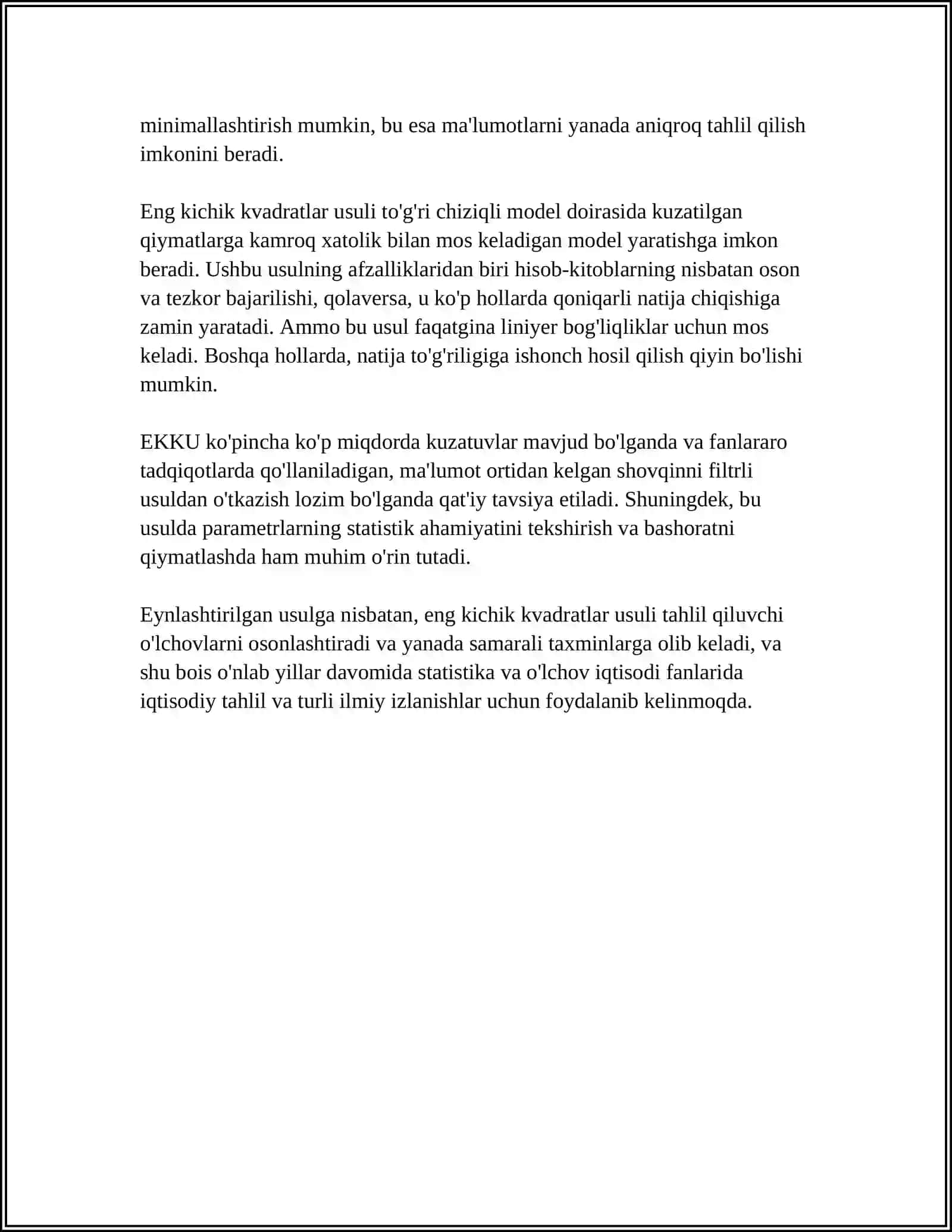 ENG KICHIK KVADRATLAR USULI 4