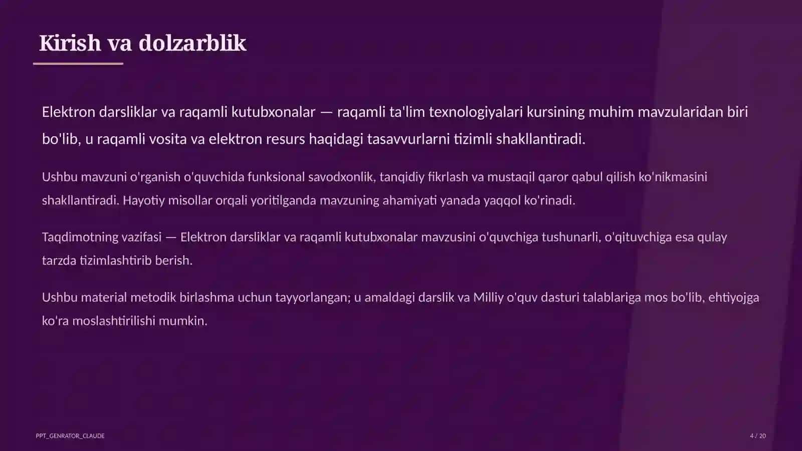 Elektron darsliklar va raqamli kutubxonalar 4