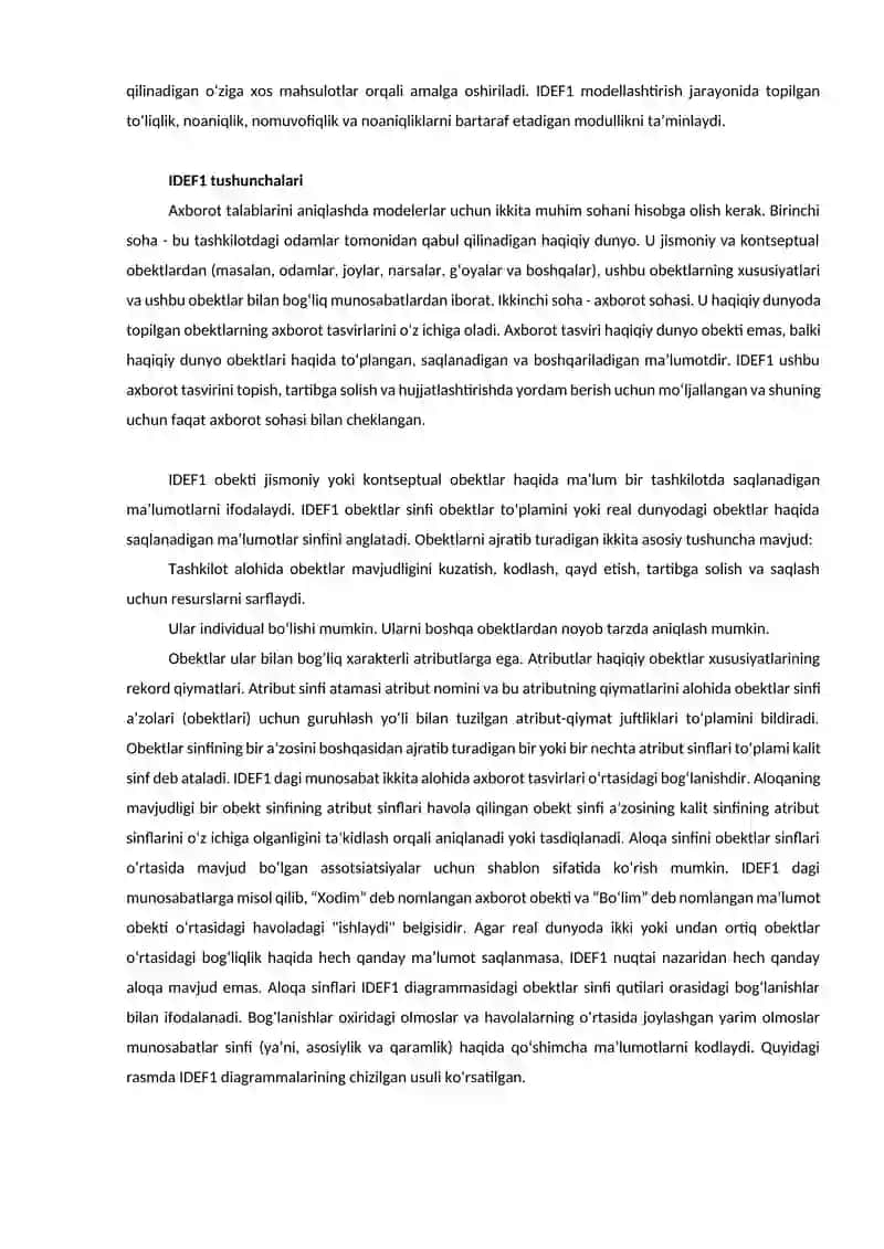 IDEF- Integrated Definition modellari 4
