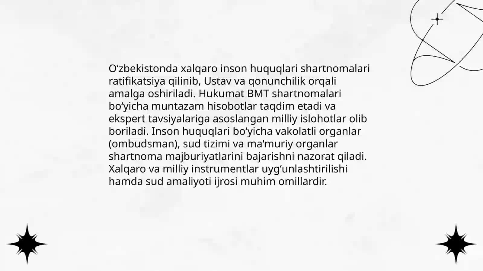 Oʻzbekistonda Konstitutsiya va inson huquqlarining kafolatlari 4