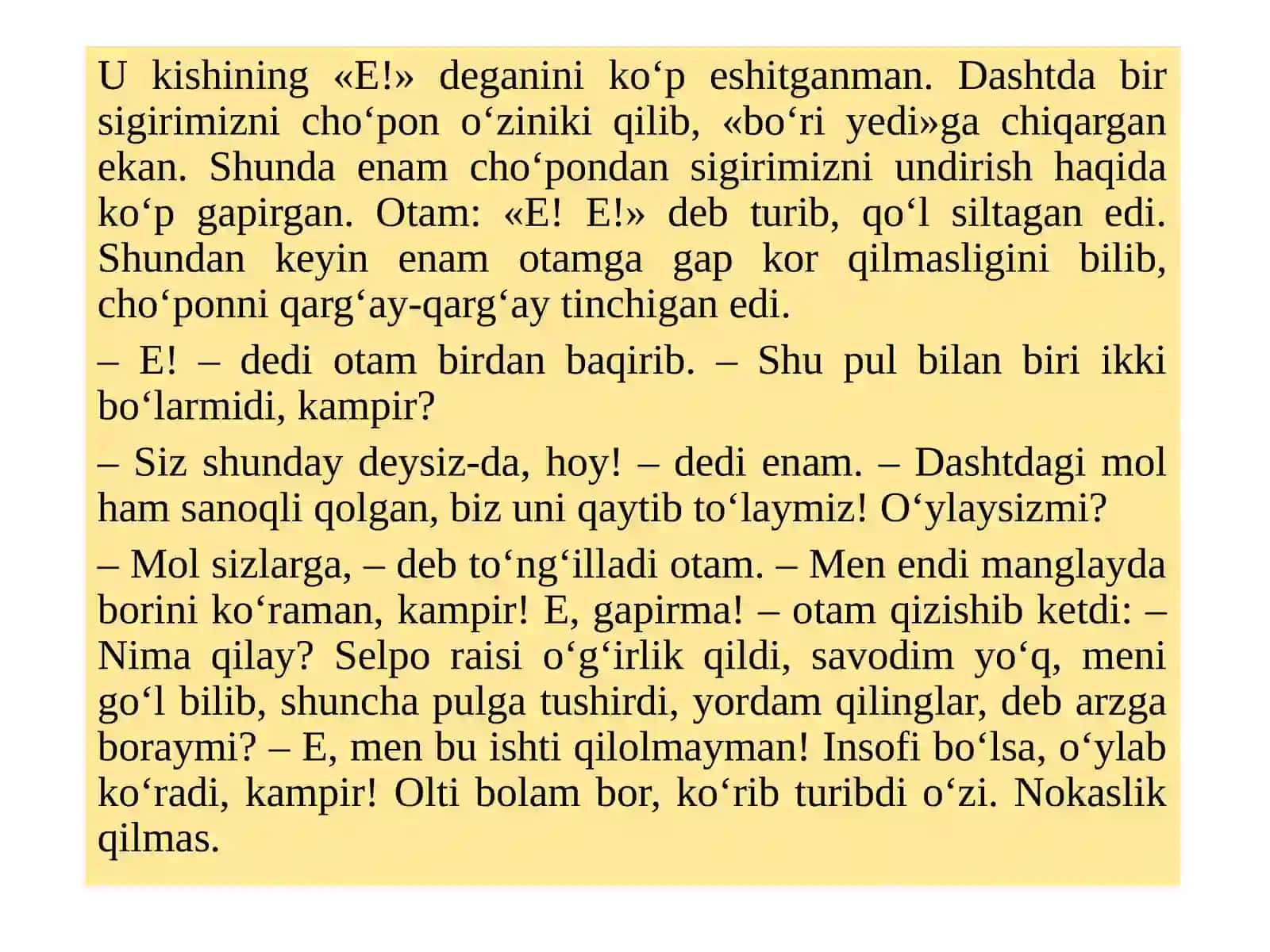 O‘QISH SAVODXONLIGI 4