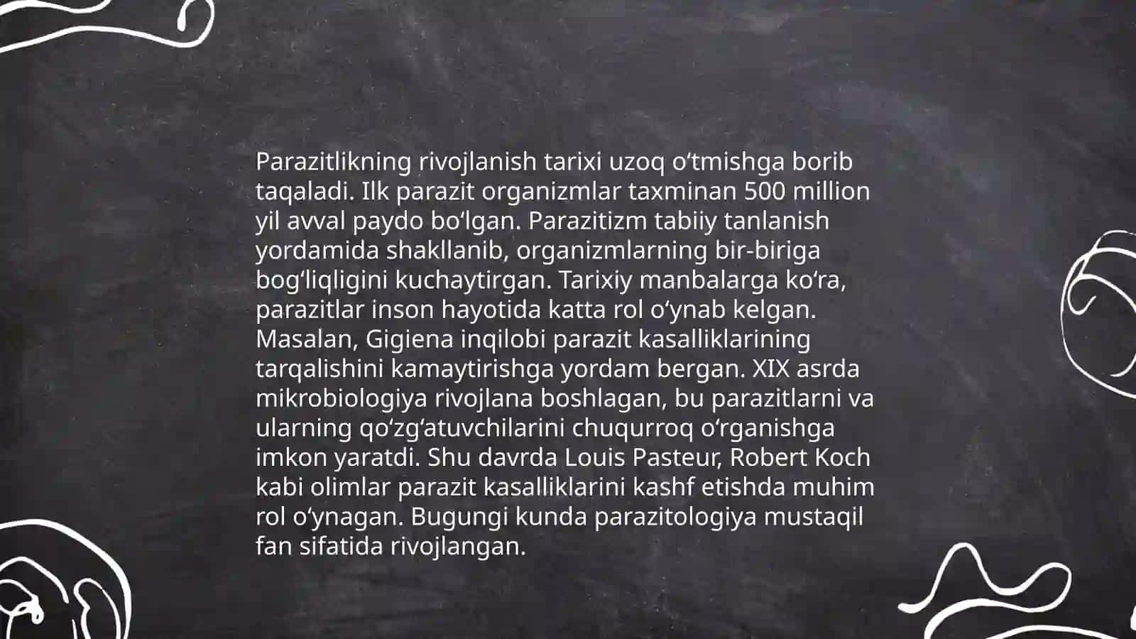 Parazitologiya asoslari,parazitlikning kelib chiqishi 4