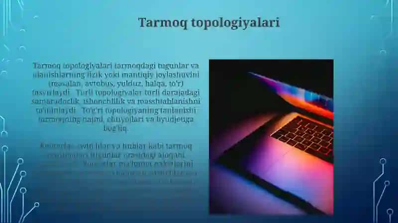 Kampyuter tarmoqlarining asosiy elementlari 4