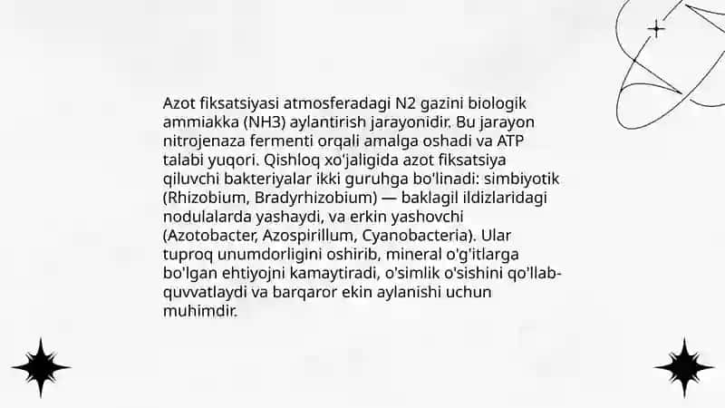 Qishloq xo'jaligida Mikroorganizmlarning Ahamiyati 4