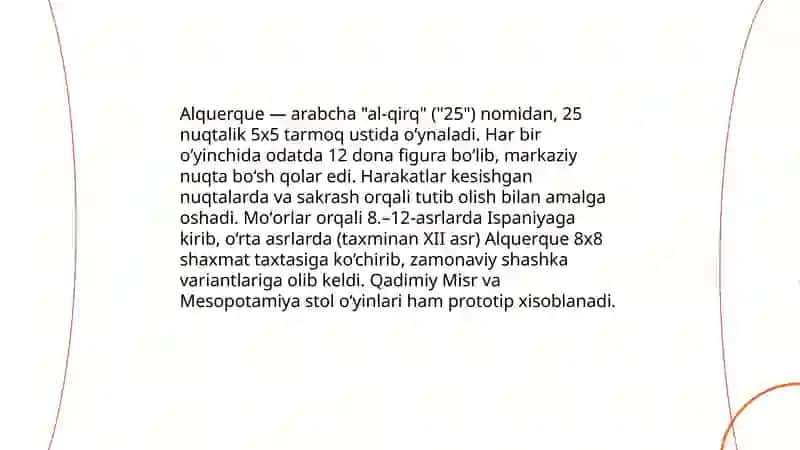 Shashka va shaxmat oʻyinining kelib chiqishi va rivojlanish tarixi 4