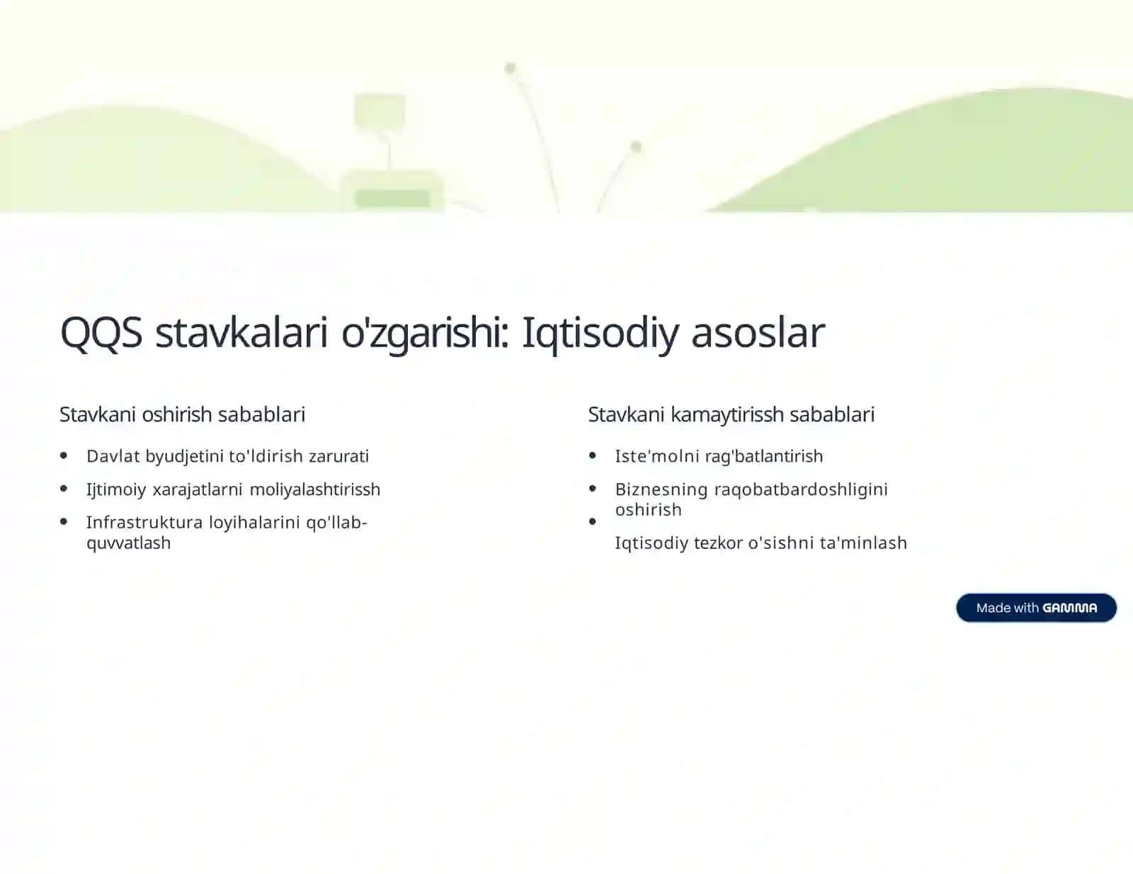 QQS stavkalari va ularning iqtisodiyotga ta'siri 4