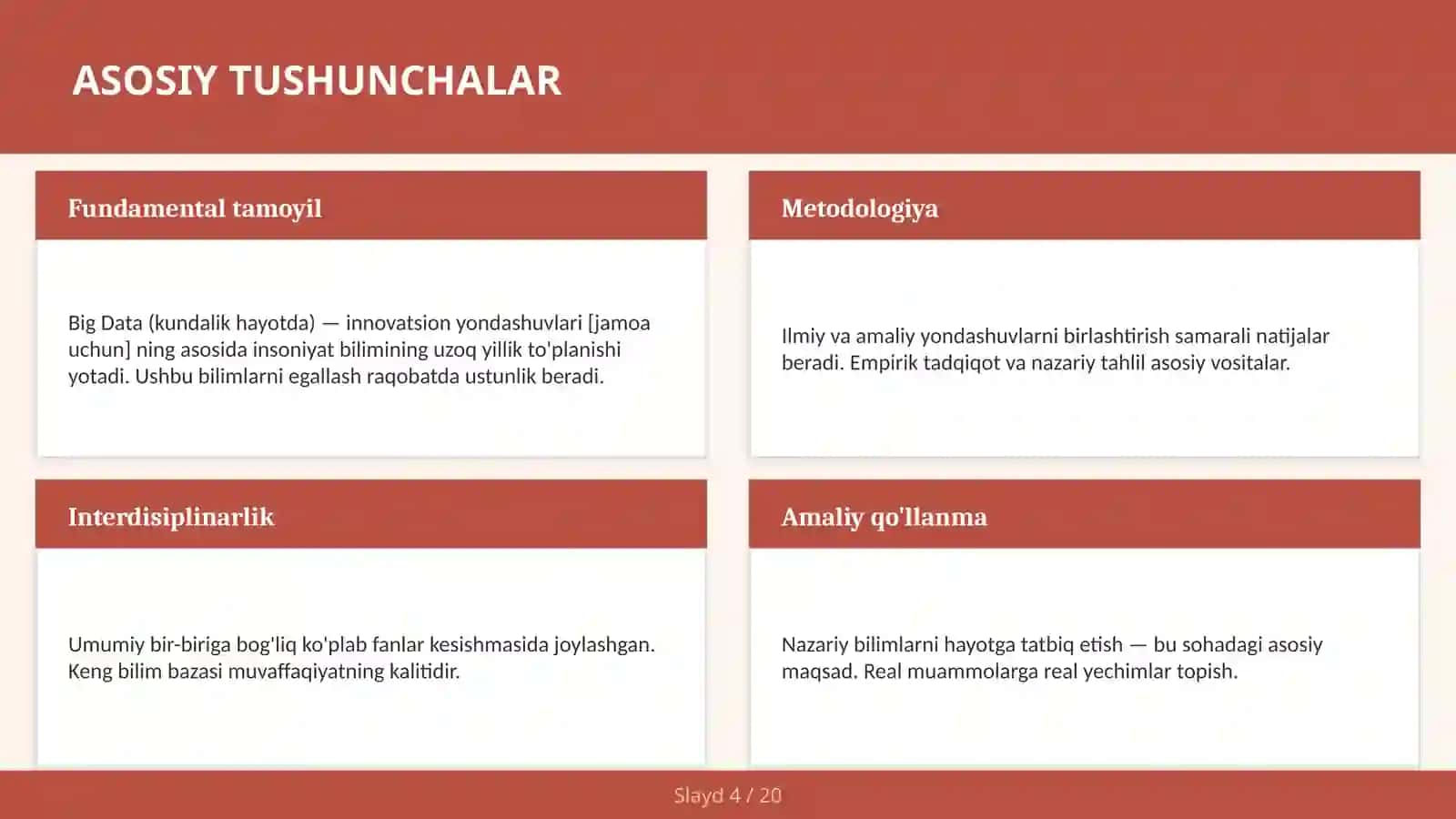 BIG DATA (KUNDALIK HAYOTDA) — INNOVATSION YONDASHUVLARI [JAMOA UCHUN] 4