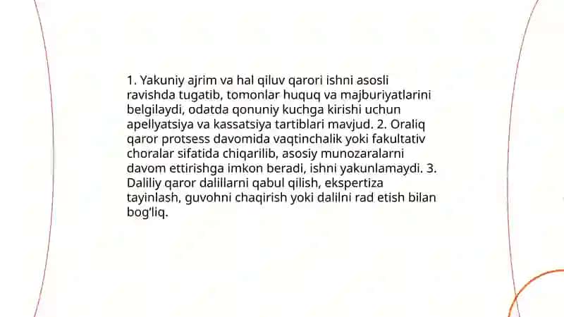Ajrim va hal qiluv qarori 4