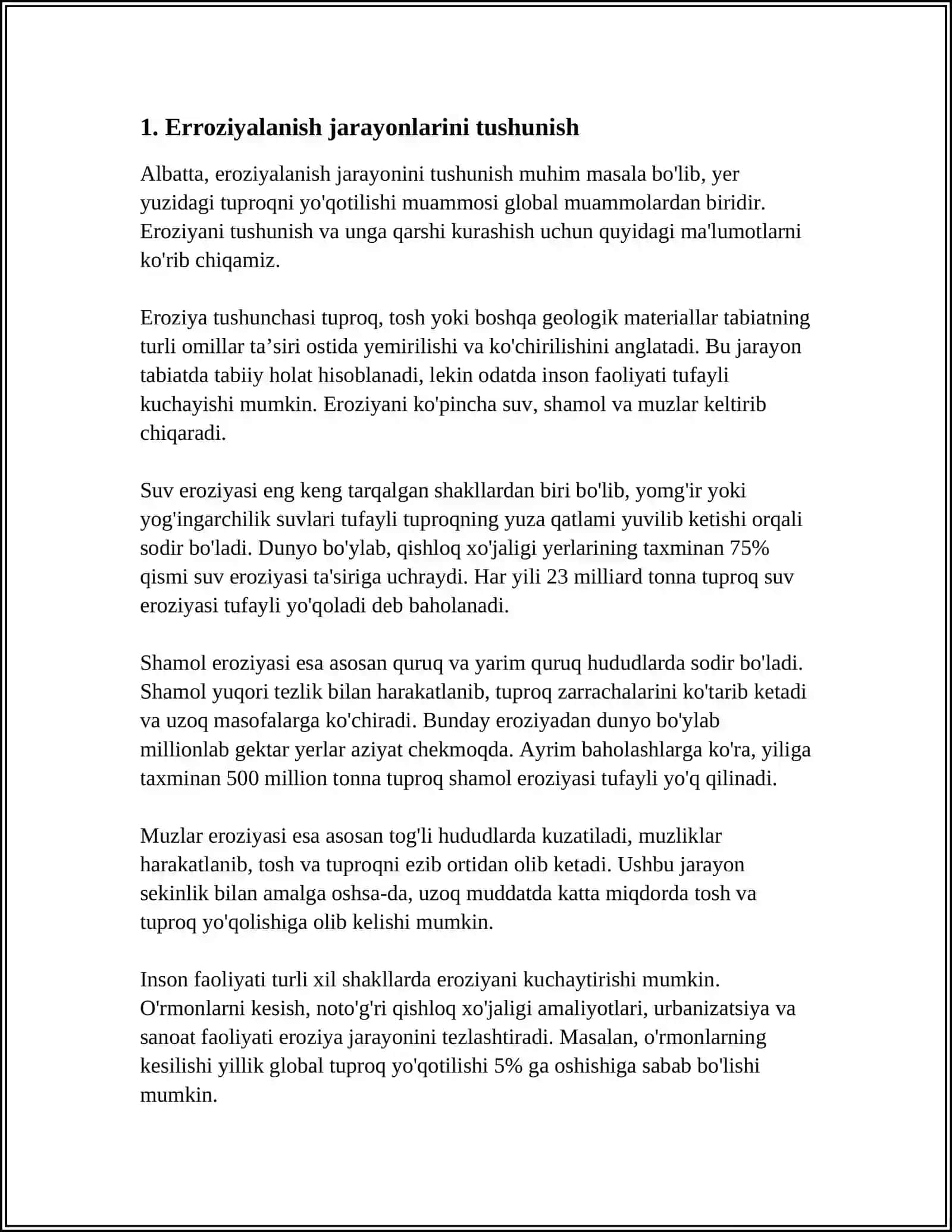 ERROZIYALANGAN TUPROQLARNI XARITALASHDA HOZIRGI ZAMON TUPROQSHUNOS-ERROZIYASHUNOS OLIMLARINING USLUBLARI 4