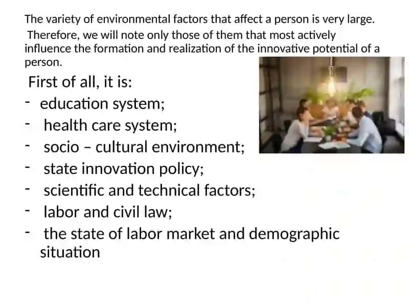 Factors of Human Resources in Innovative Business 4