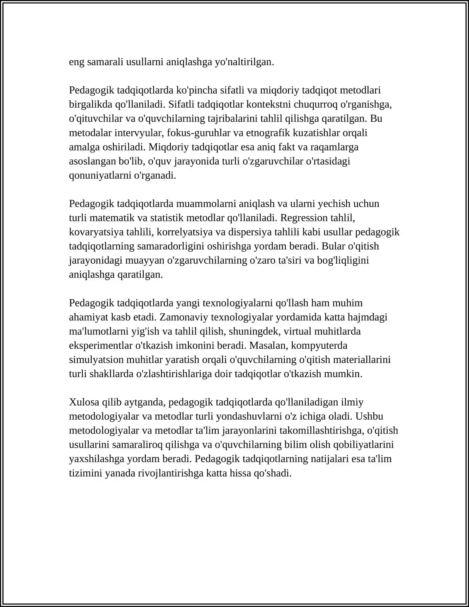 PEDAGOGIKA FANINING ILMIY-TADQIQOT METODLARI 4