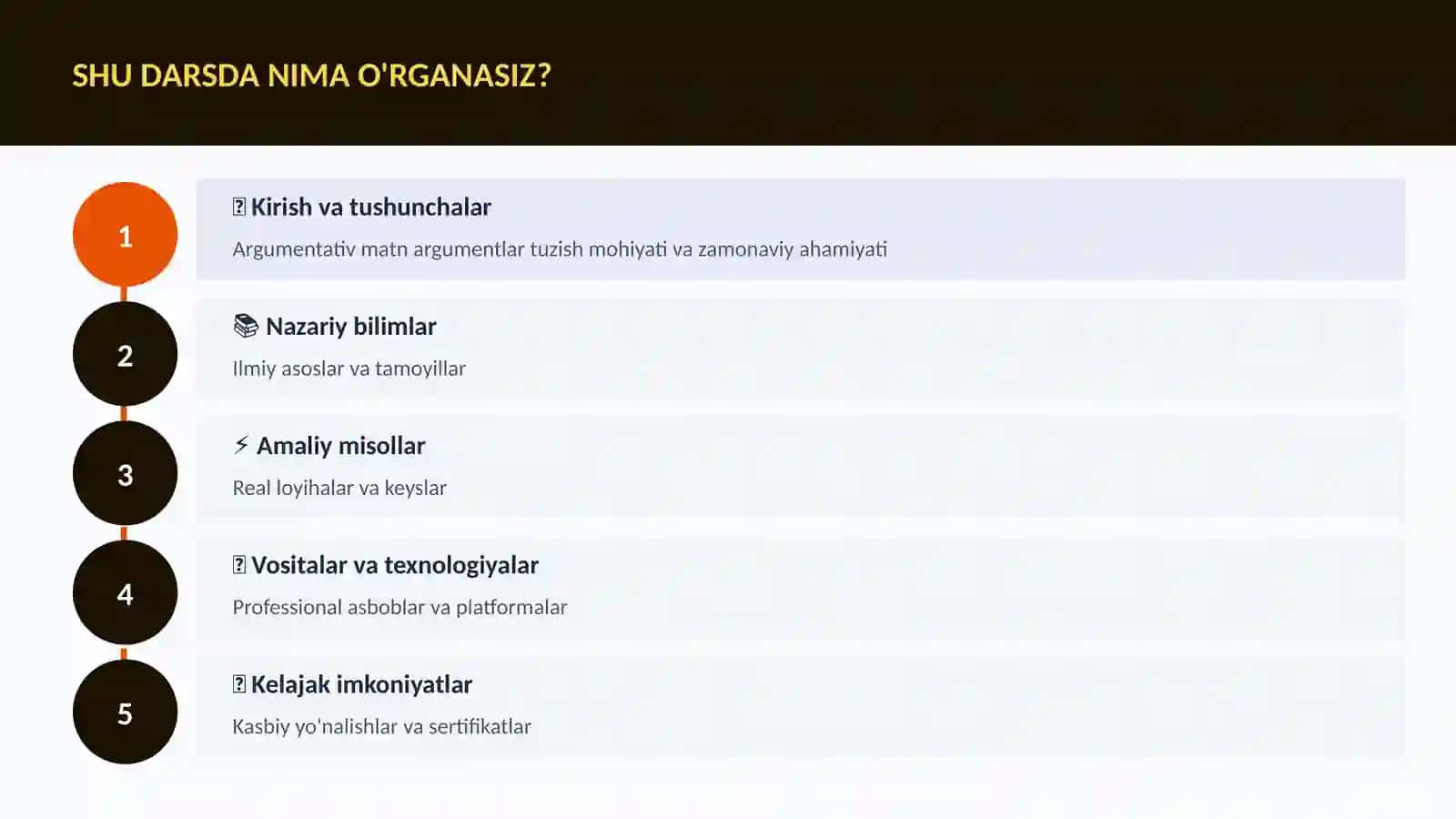 Argumentativ matn argumentlar tuzish 4