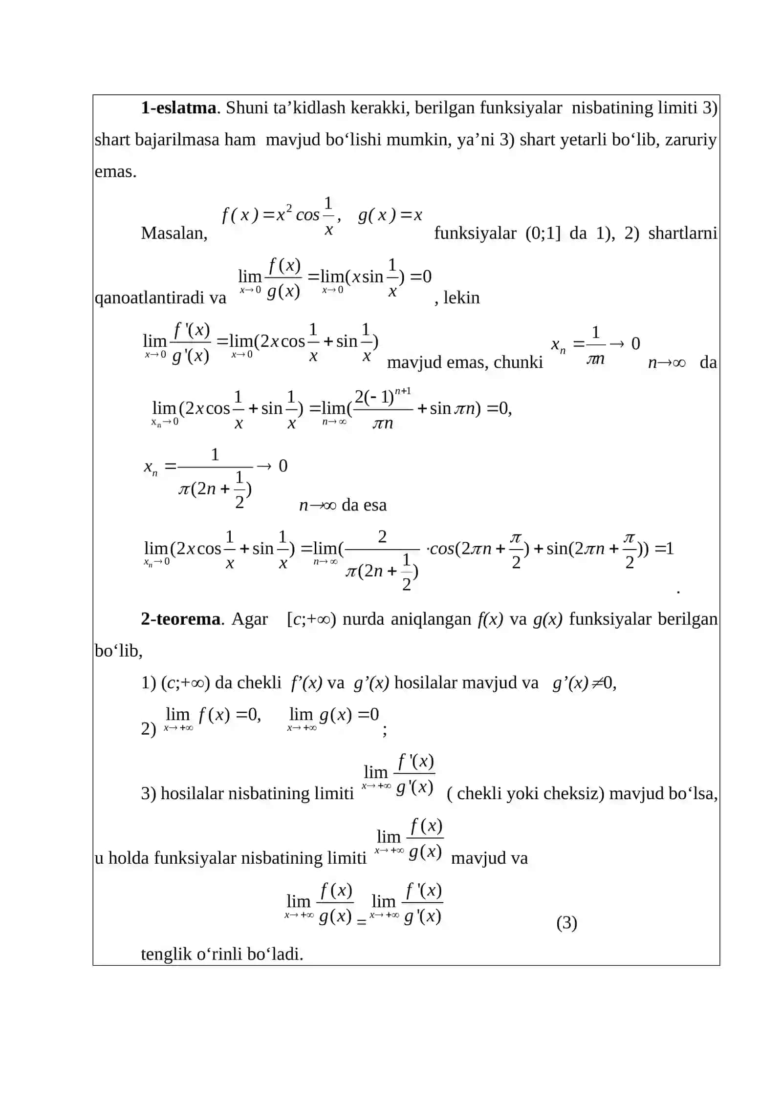 Matematik Analiz 4