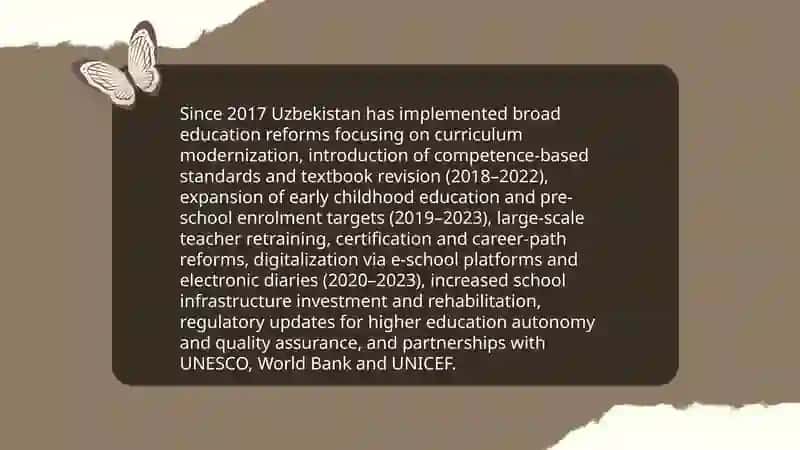 Education system in Uzbekistan 4