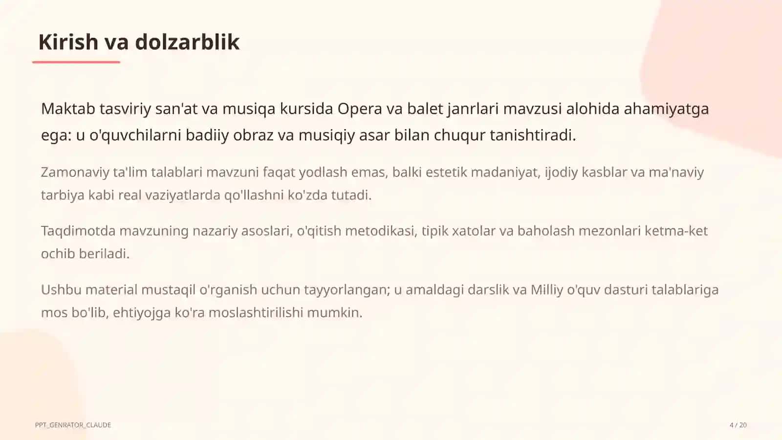 Opera va balet janrlari (6-sinf) 4
