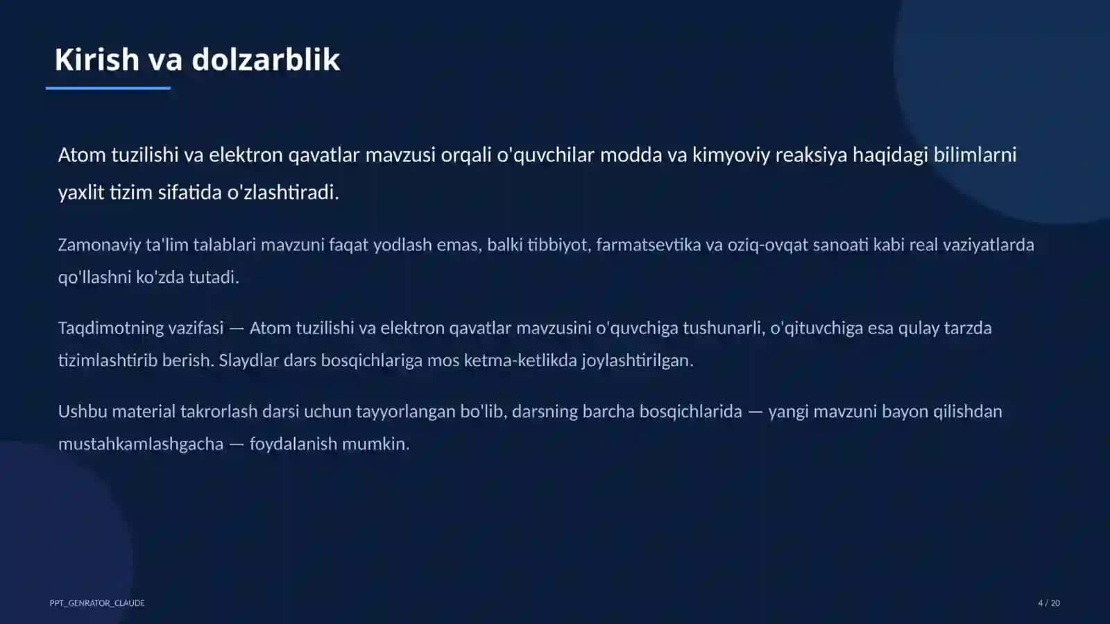 Atom tuzilishi va elektron qavatlar (8-sinf) 4