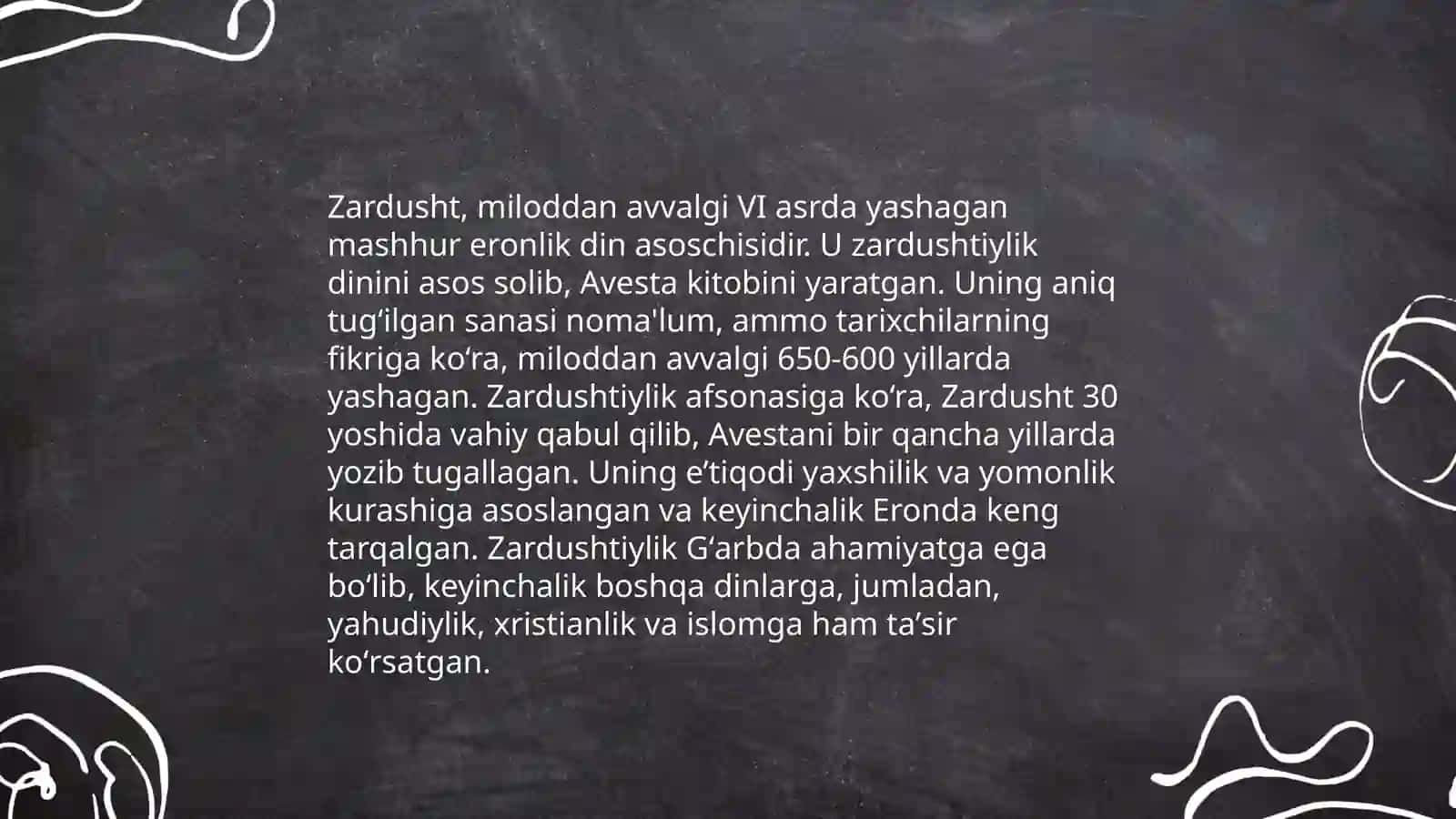 Zardushtiylik dinining vujudga kelishi 4