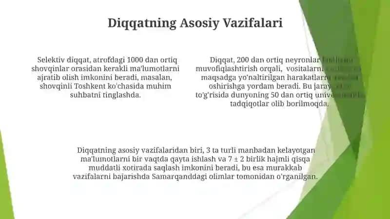 Diqqatning funksiyalari 4
